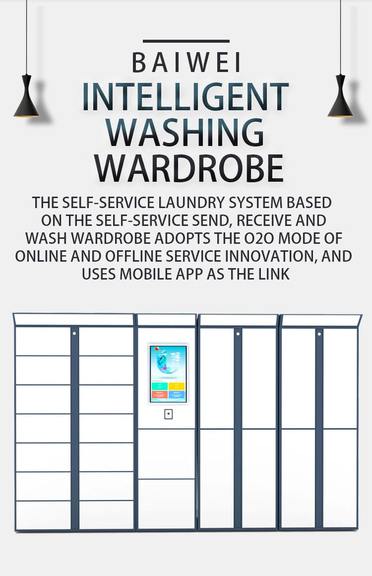 Convenient Self Deposit and Pick up Smart Laundry Locker Touch Screen Intelligent Locker