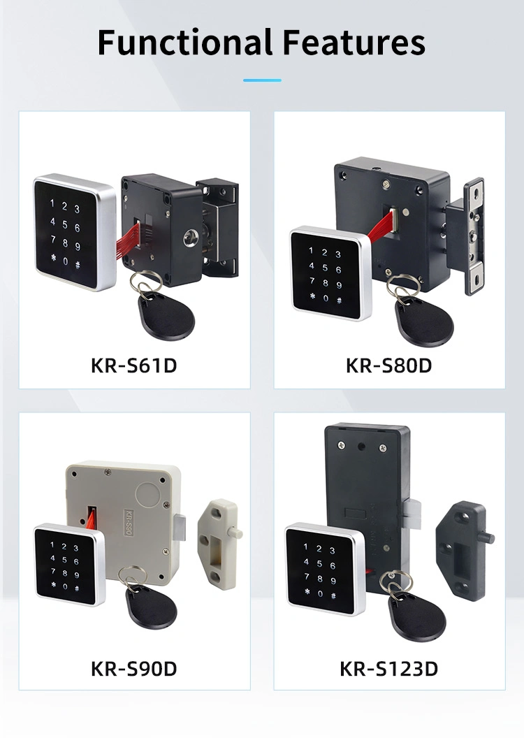 KERONG Small Plastic Lockers Smart Gym Locker Lock SPA Locker