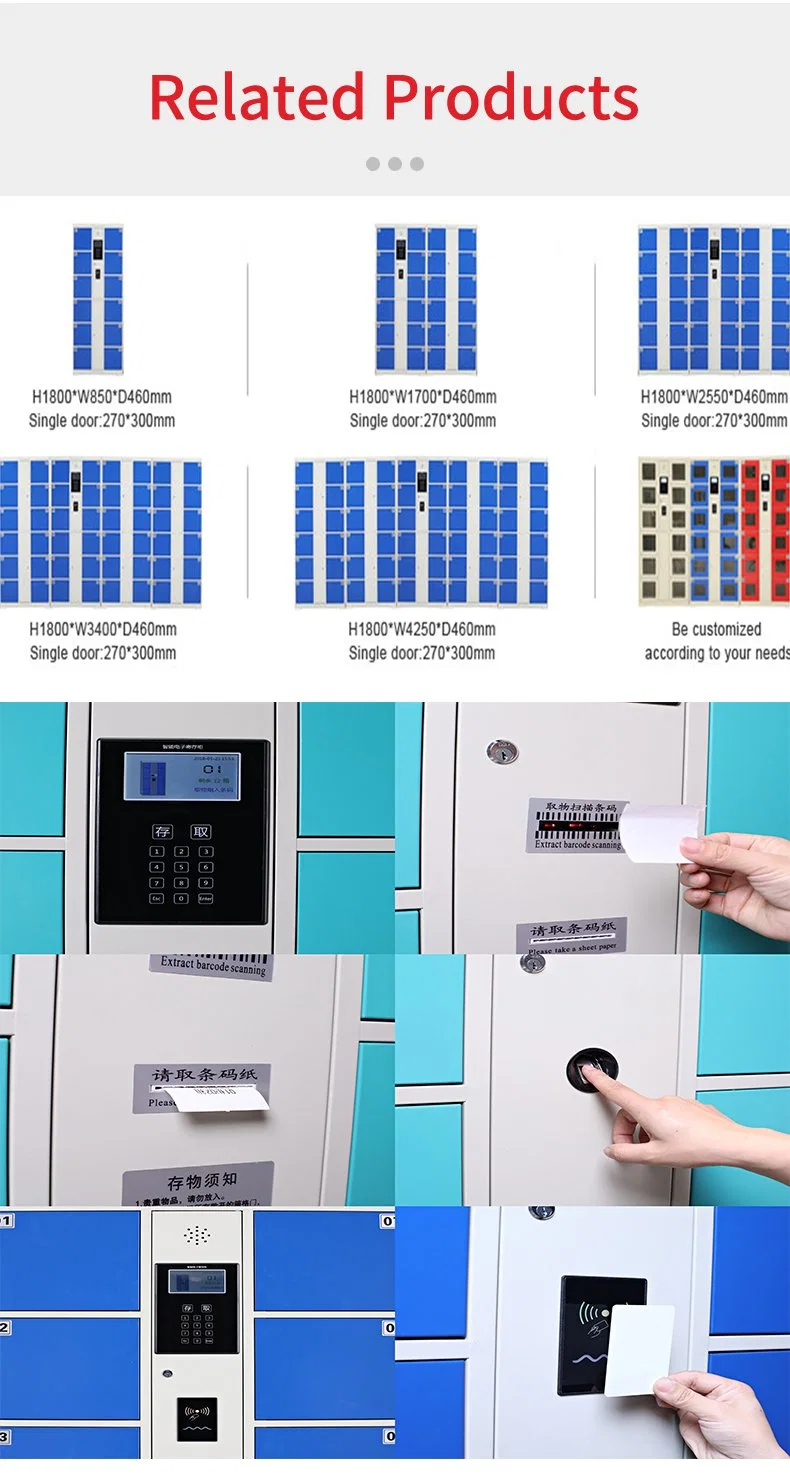 Hot Sales and Good Quality RFID Locker, Qr Code Locker and Pin Code Locker